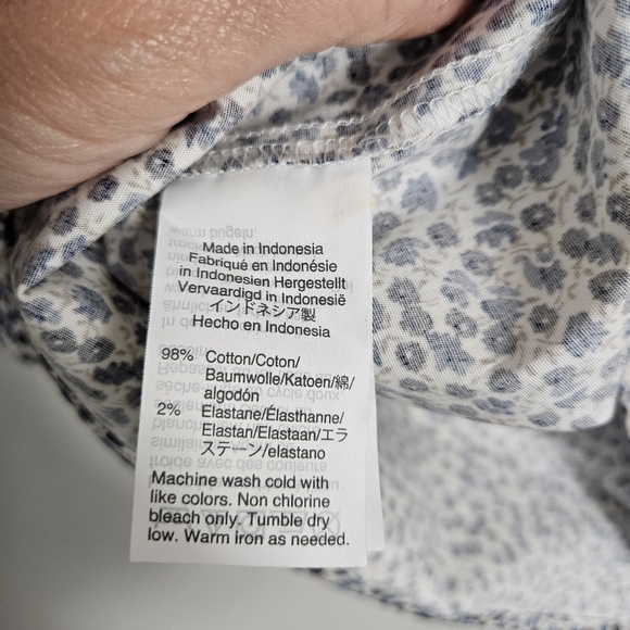 J. Crew Mercantile Women's Floral Tiered Sleeve Blouse Size XXS - Picture 8 of 8